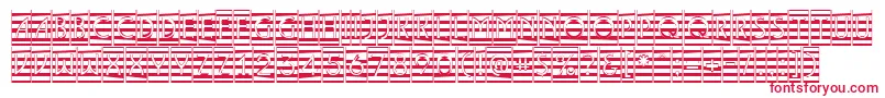 ALancetcmmr Font – Red Fonts on White Background