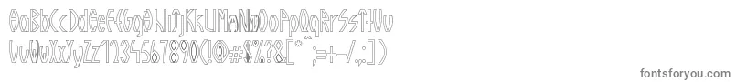 GuazhiruRegularOutlined Font – Gray Fonts on White Background