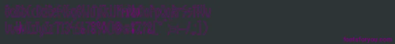 GuazhiruRegularOutlined Font – Purple Fonts on Black Background