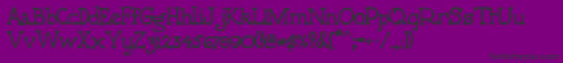 5thgraderBold Font – Black Fonts on Purple Background