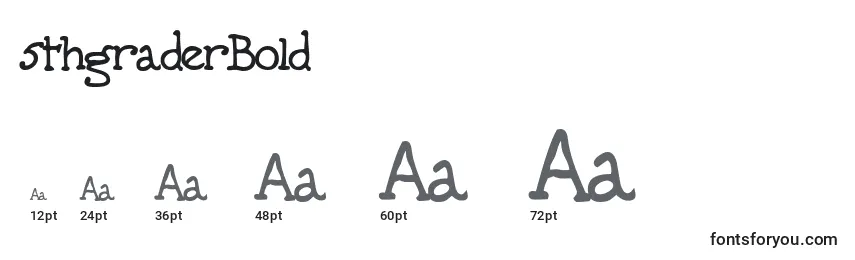 5thgraderBold Font Sizes