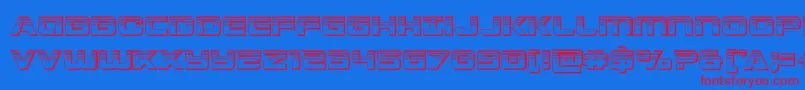 Stardusterplat Font – Red Fonts on Blue Background