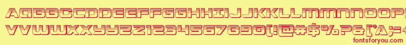 Stardusterplat Font – Red Fonts on Yellow Background