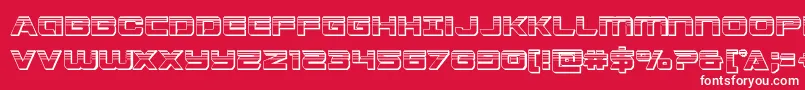Stardusterplat Font – White Fonts on Red Background