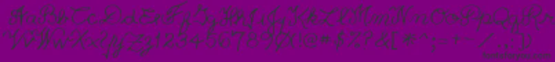 PriceRegular-Schriftart – Schwarze Schriften auf violettem Hintergrund