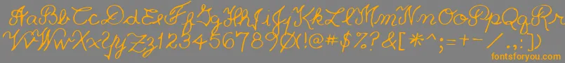 fuente PriceRegular – Fuentes Naranjas Sobre Fondo Gris