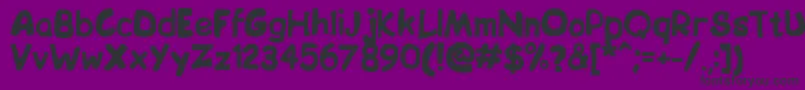 Bip Font – Black Fonts on Purple Background