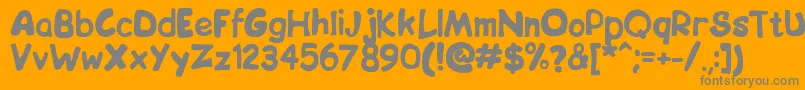 Bip Font – Gray Fonts on Orange Background