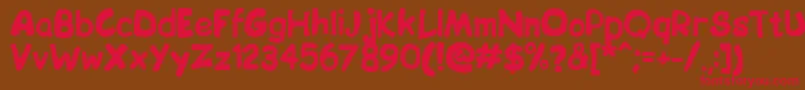 Bip Font – Red Fonts on Brown Background