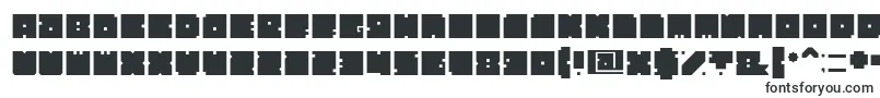 Шрифт Block – квадратные шрифты