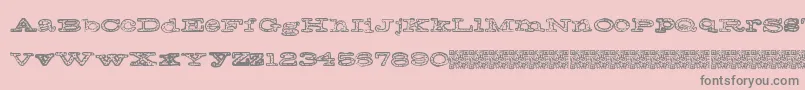 Frecklejackson Font – Gray Fonts on Pink Background