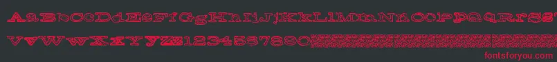 Frecklejackson Font – Red Fonts on Black Background