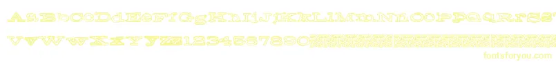 Frecklejackson-Schriftart – Gelbe Schriften