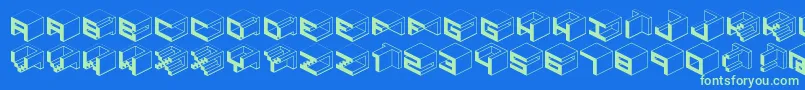 Подробнее о шрифте Qbicle1brkmk Шрифт Qbicle1brkmk – зелёные шрифты на синем фоне