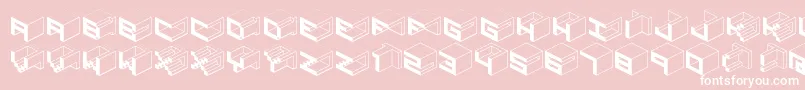 Qbicle1brkmk Font – White Fonts on Pink Background