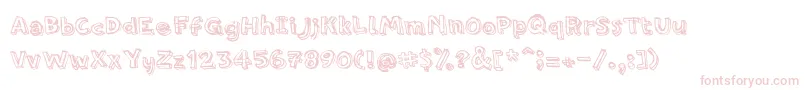 PfamateurRough Font – Pink Fonts on White Background