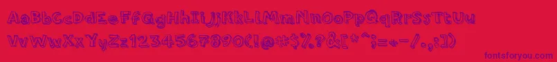 En savoir plus sur la police PfamateurRough Police PfamateurRough – polices violettes sur fond rouge