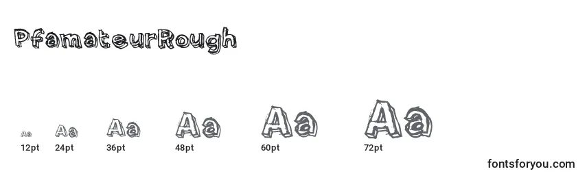PfamateurRough Font Sizes