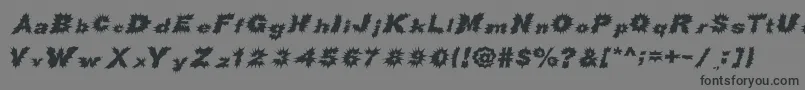 ShockRockFont Font – Black Fonts on Gray Background