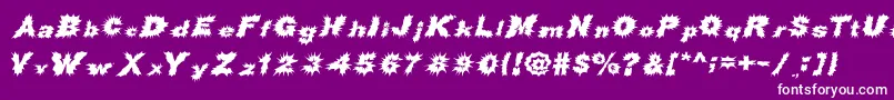 ShockRockFont Font – White Fonts on Purple Background