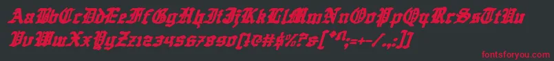 Questknighti Font – Red Fonts on Black Background