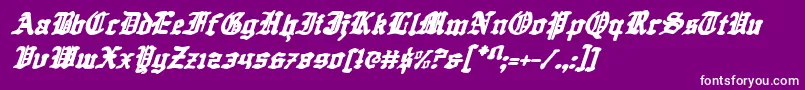 Questknighti Font – White Fonts on Purple Background