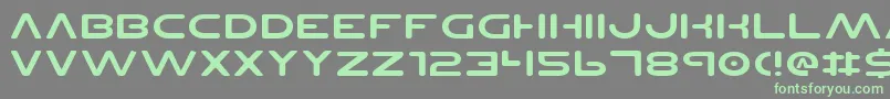 Planetnsv2e Font – Green Fonts on Gray Background