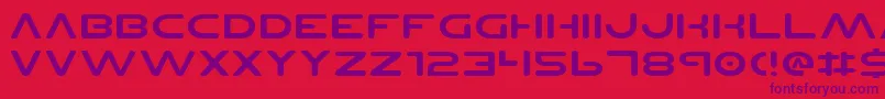 Planetnsv2e Font – Purple Fonts on Red Background