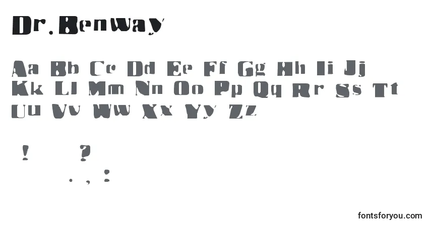 Шрифт Dr.Benway – алфавит, цифры, специальные символы