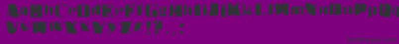 Dr.Benway Font – Black Fonts on Purple Background