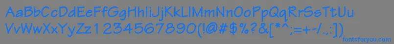 EskiztwocBold Font – Blue Fonts on Gray Background