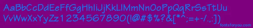 EskiztwocBold Font – Blue Fonts on Purple Background