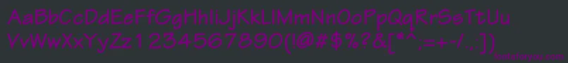 Шрифт EskiztwocBold – фиолетовые шрифты на чёрном фоне