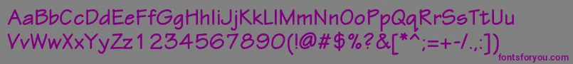 EskiztwocBold Font – Purple Fonts on Gray Background