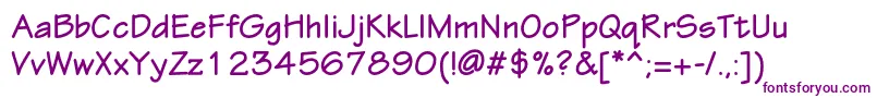 EskiztwocBold Font – Purple Fonts on White Background