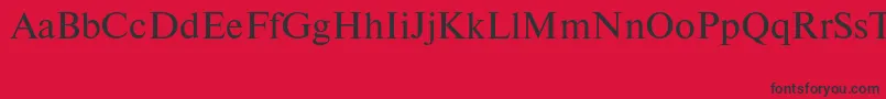 Newtonctt Font – Black Fonts on Red Background