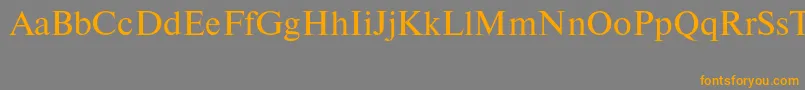 Newtonctt Font – Orange Fonts on Gray Background