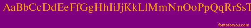 Newtonctt Font – Orange Fonts on Purple Background