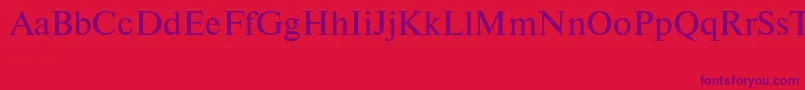 Newtonctt Font – Purple Fonts on Red Background