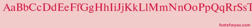Newtonctt Font – Red Fonts on Pink Background