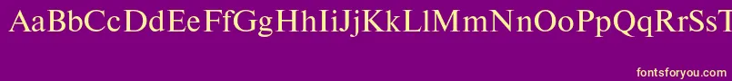 Newtonctt Font – Yellow Fonts on Purple Background