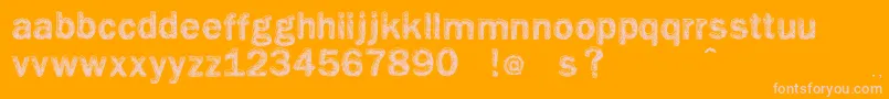 Vtksgiz Font – Pink Fonts on Orange Background