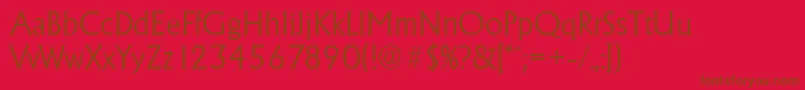 AdelonserialLightRegular Font – Brown Fonts on Red Background