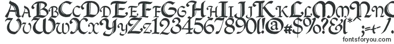 Quillcapitals-fontti – Graafiset fontit