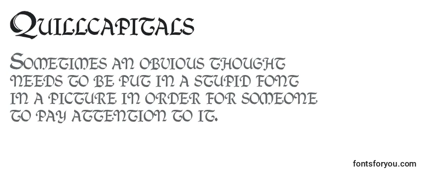 Quillcapitals Font