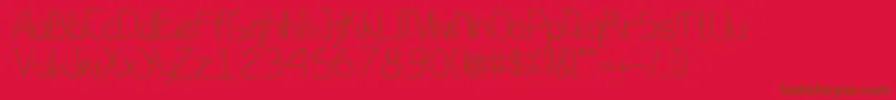 More about EksotikaRegular Font EksotikaRegular Font – Brown Fonts on Red Background