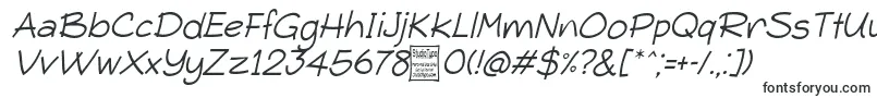 TypoComicaLightItalicDemo-Schriftart – OTF-Schriften