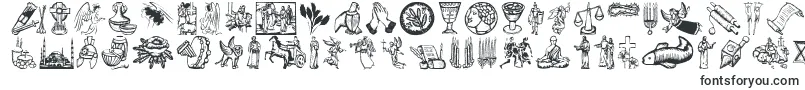 Fonte Religioussymbols – fontes para Adobe Acrobat