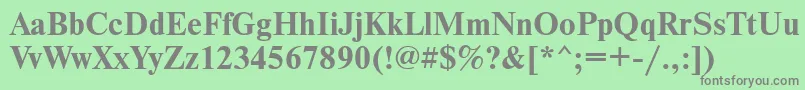 NewtoncfttBold-Schriftart – Graue Schriften auf grünem Hintergrund