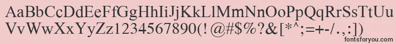 GalatiaSil Font – Black Fonts on Pink Background